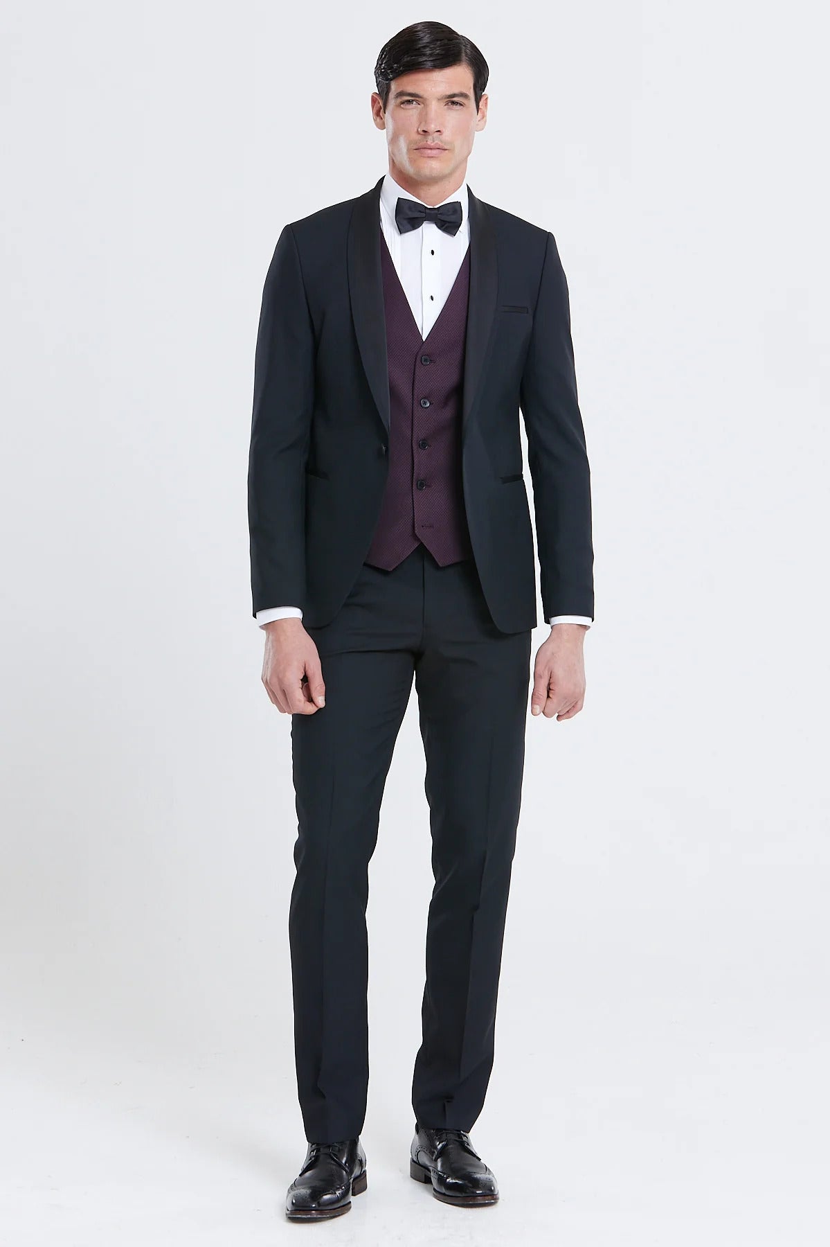 Rental - Benetti Elton Wine Waistcoat - 5024