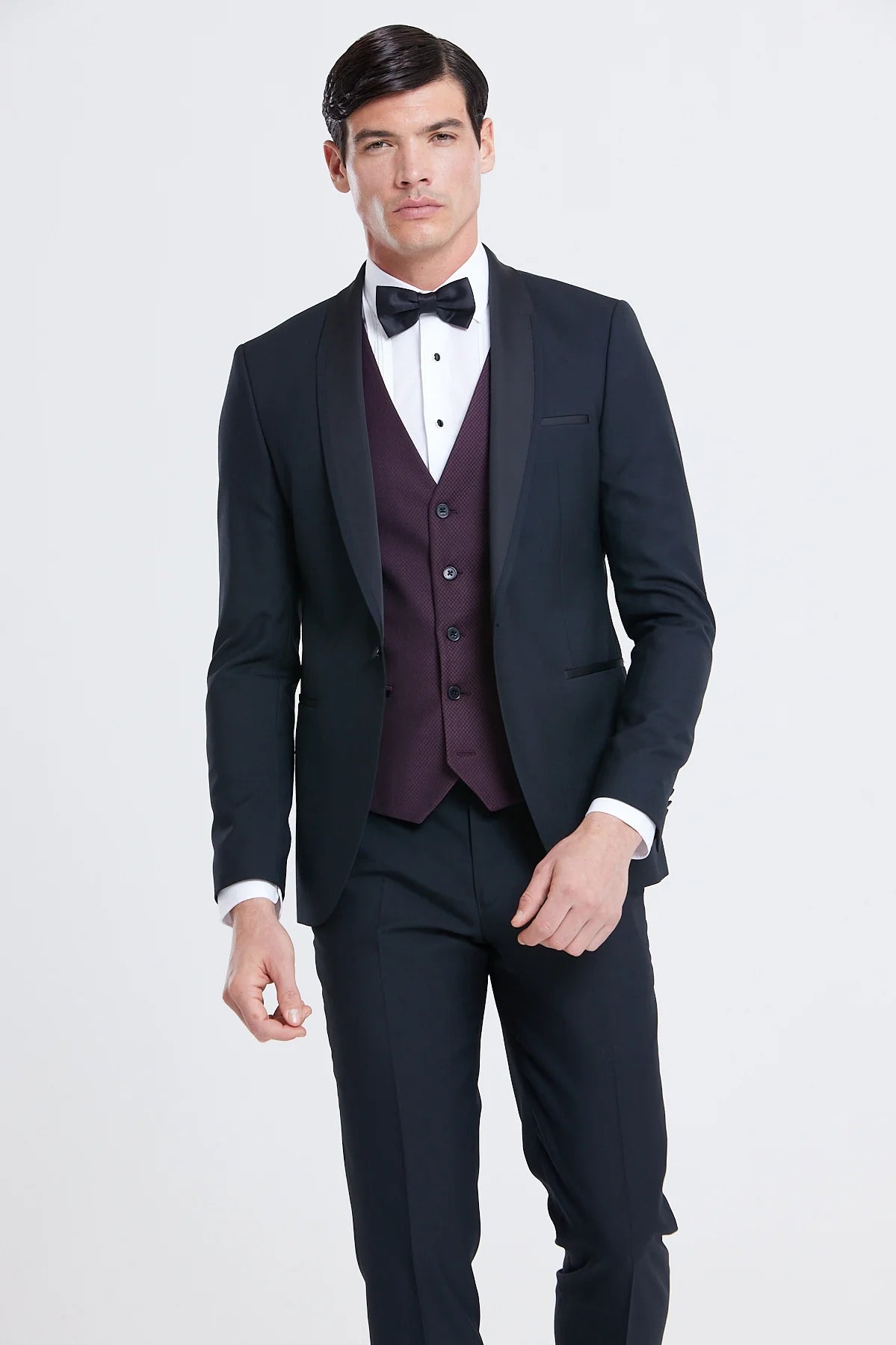 Rental - Benetti Elton Wine Waistcoat - 5024