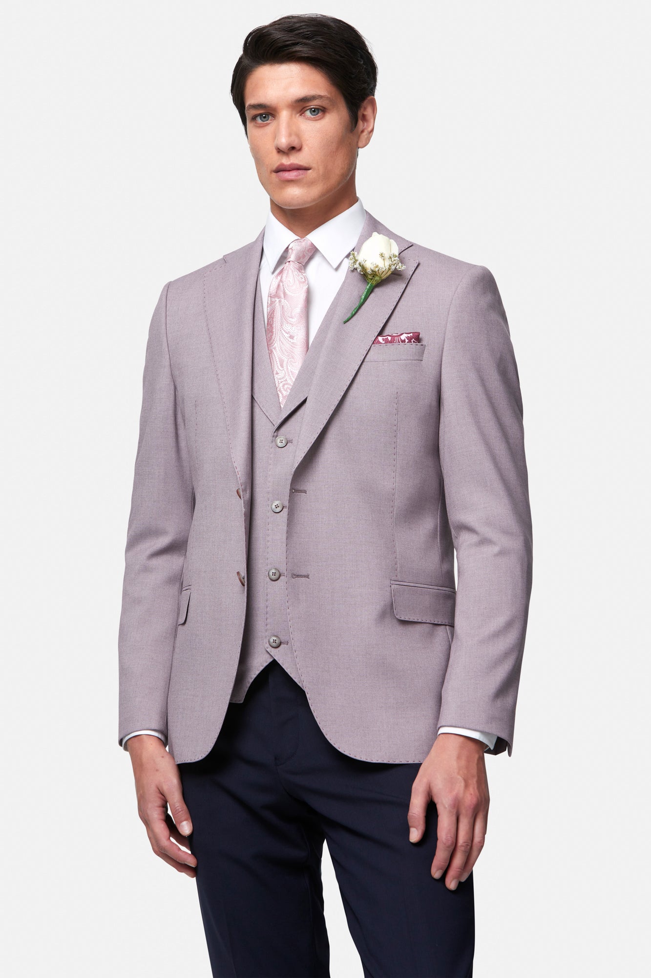 Retail - Benetti Blush  Pink  Notched-Lapel Jacket - 4034