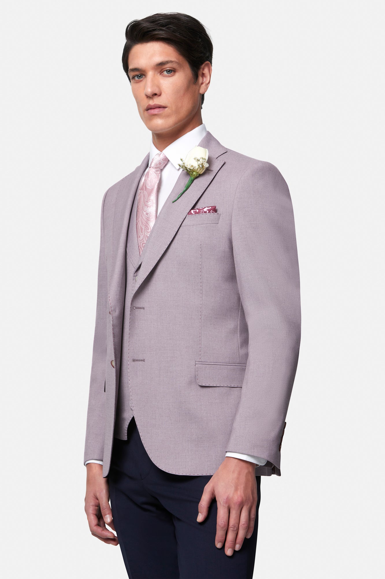 Retail - Benetti Blush  Pink  Notched-Lapel Jacket - 4034